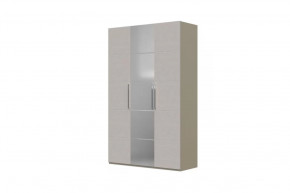 Вива Шкаф распашной ШР-3 1 зеркало Латте/Текстиль в Ноябрьске - noyabrsk.mebel-tymen.ru | фото