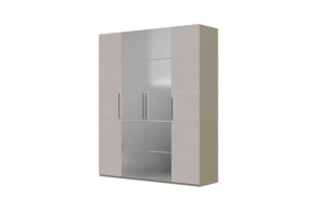 Вива Шкаф распашной ШР-4 2 зеркала Латте/Текстиль в Ноябрьске - noyabrsk.mebel-tymen.ru | фото